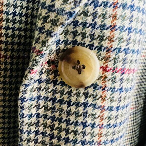 Paul Stuart Stuart Blazer Silk / Wool Blend Dual Button - 45 Long - Picture 3 of 8